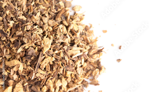 Echinacea Root in a Pile on a White Background