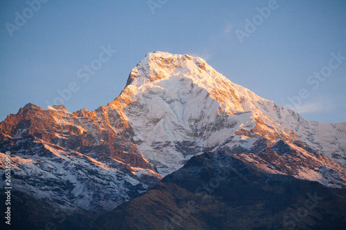 Annapurna area mountains in the Himalayas of Nepal