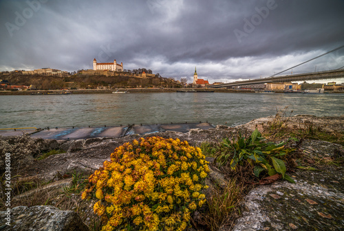 Canvas Print Bratislava Castle and St