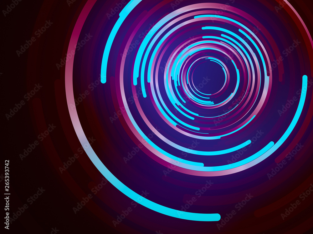 Abstract 3d rendering composition of blue colored circles. Computer generated geometric pattern Abstract 3d rendering composition of blue colored circles. Computer generated geometric pattern
