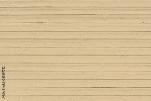 Texture background of wood plank colored in soybean color , trendy color of spring and summer 2019