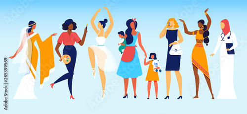 Women of Different Professions and Social Status