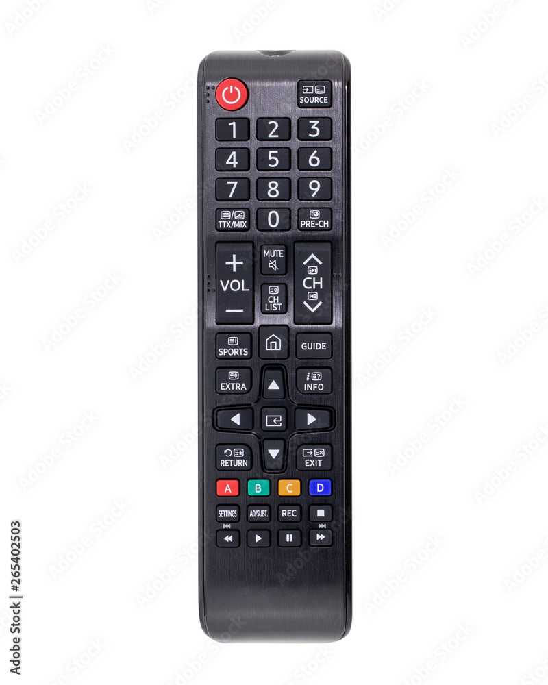 Remote control TV isolated on white background Remote control TV isolated on white background