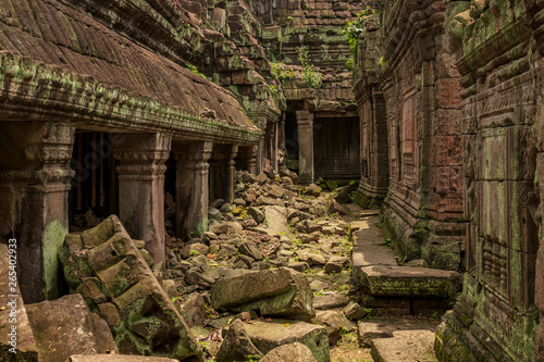 The incredibly beautiful Preah Khan temple ruins at Angkor  Siem Reap  Cambodia