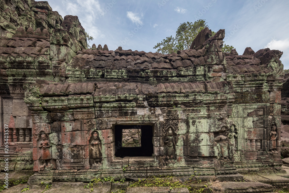 The incredibly beautiful Preah Khan temple ruins at Angkor, Siem Reap, Cambodia