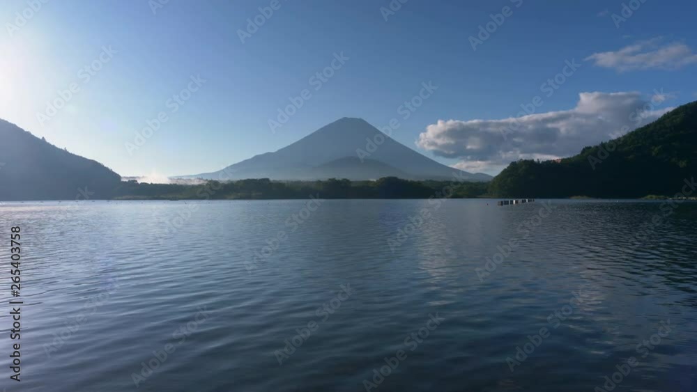 Mt. Fuji over Lake Shoji in Summer Mt. Fuji over Lake Shoji in Summer