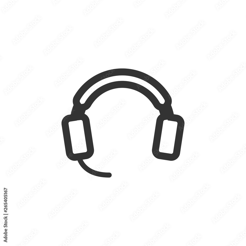 Headphone icon design template vector Headphone icon design template vector