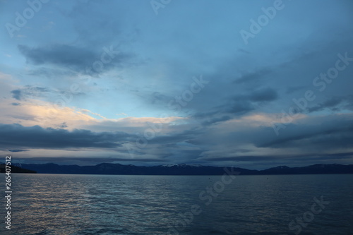 Dusk Clouds at Lake Tahoe