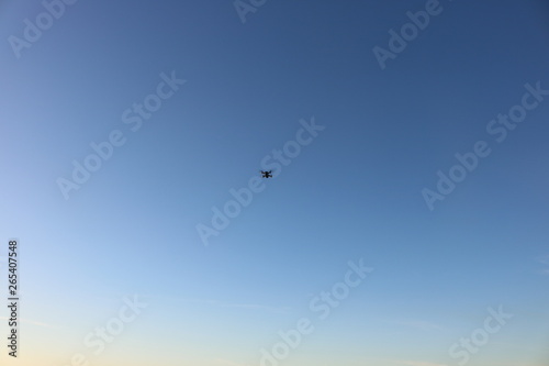 Drone Flying in Sky