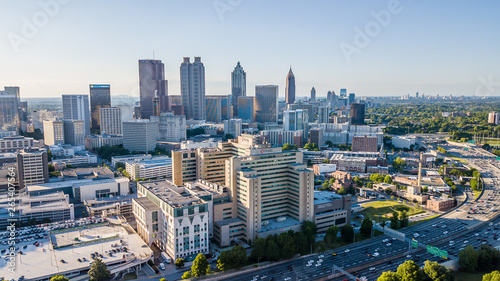Grady Curve and Atlanta Skyline