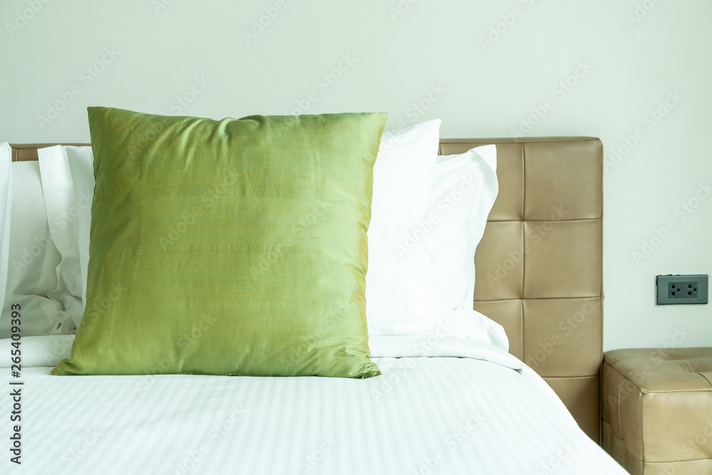 pillow on bed decoration in bedroom interior pillow on bed decoration in bedroom interior