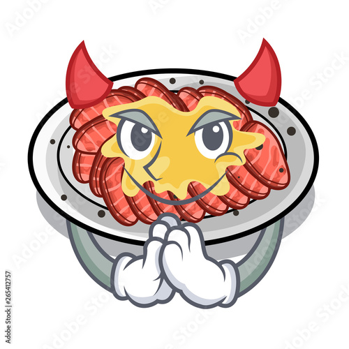 Devil carpaccio isolated with in the mascot