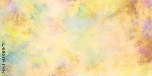 Abstract fantastic yellow clouds. Colorful fractal background. Digital art. 3d rendering.