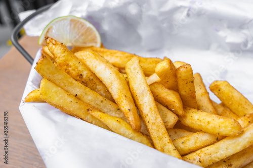 Crispy french fries blended with spices