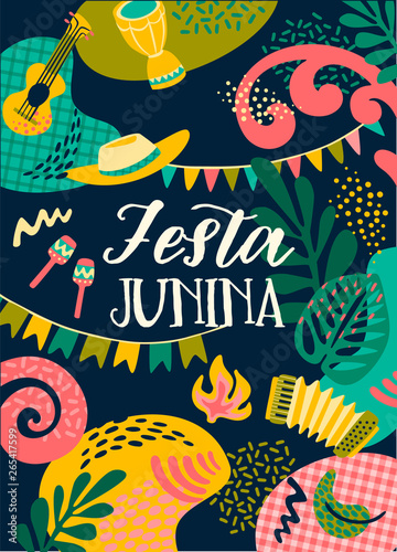 Latin American holiday, the June party of Brazil. Festa Junina.