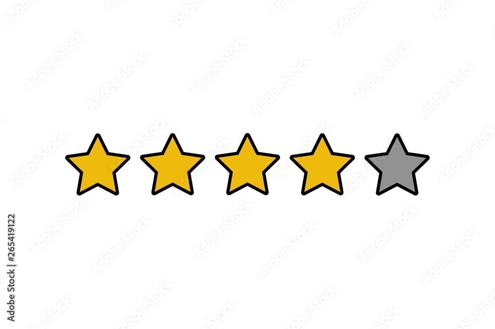 five stars icon. vector illustration five stars icon. vector illustration