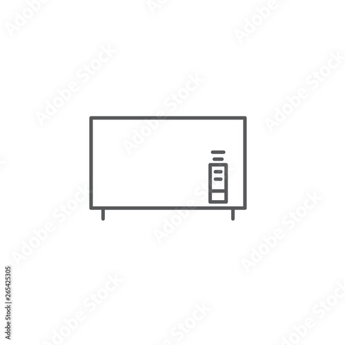 television vector icon design concept, isolated on white background