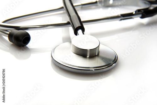 stethoscope on a white background