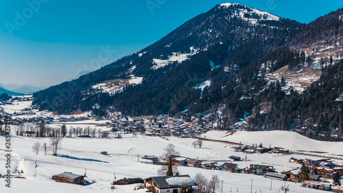 Beautiful alpine winter view at the Buchensteinwand-Tyrol-Austria © Martin Erdniss