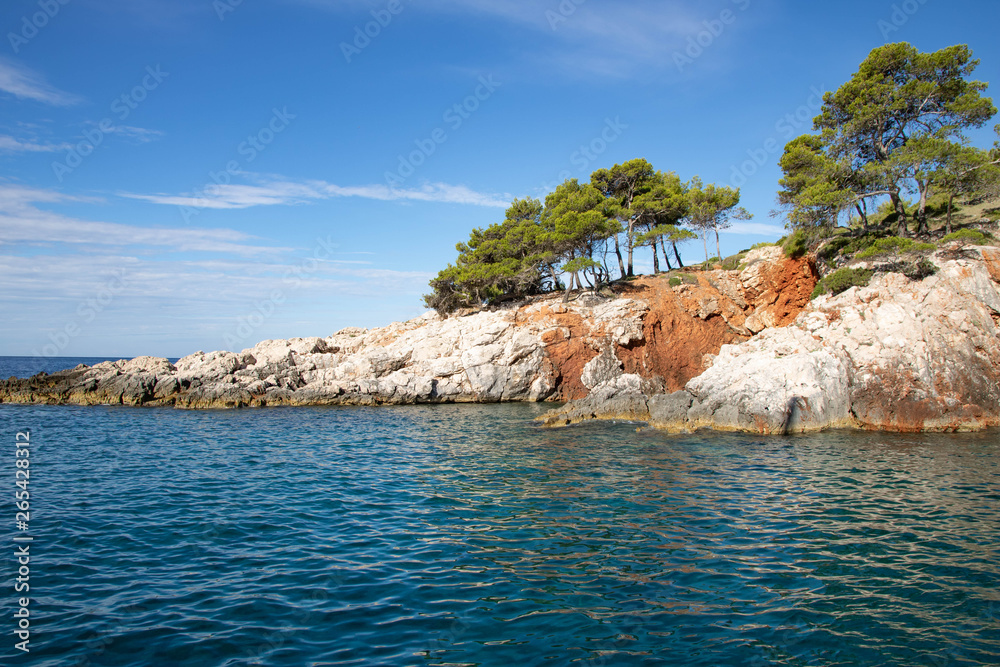Dubovica beach in the Adriatic Sea on the island of Hvar