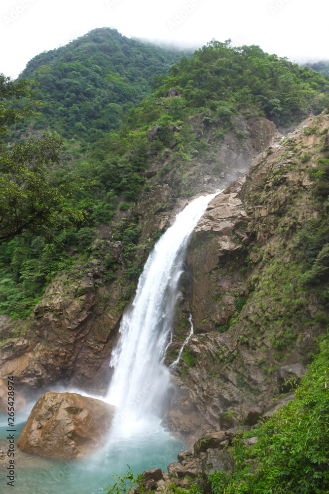 paradise in the jungle, the territory with a lake and a waterfall, the perfect holiday