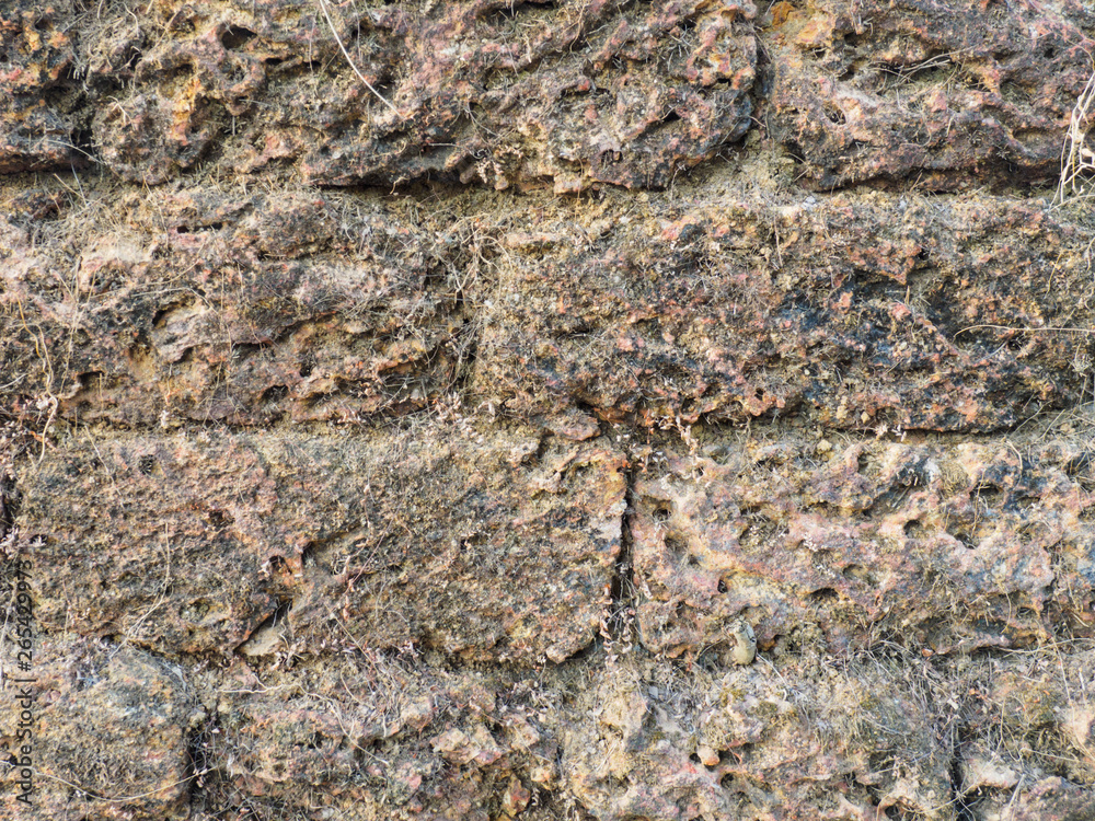 Background of old bricks, Kerala, Kochi Background of old bricks, Kerala, Kochi