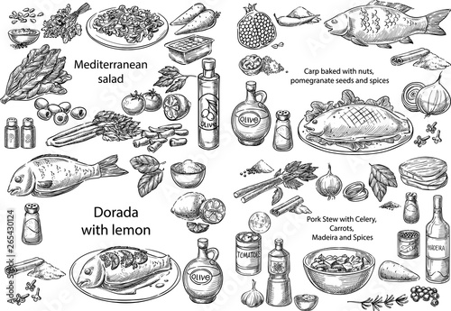 Mediterranean dishes.