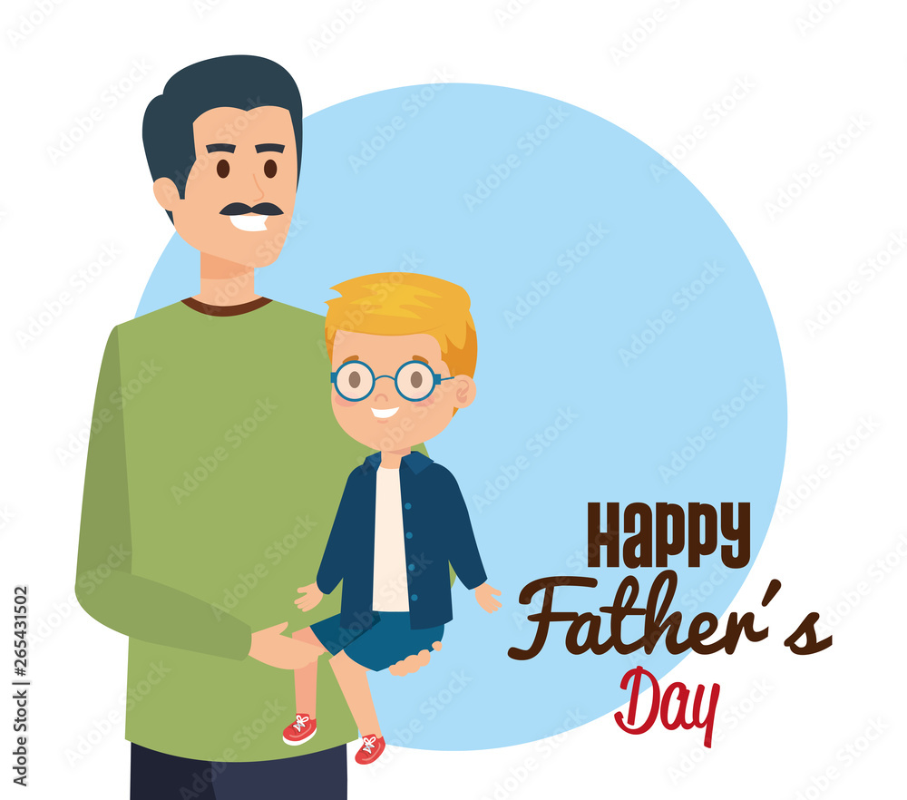 man with his son to fathers day celebration man with his son to fathers day celebration