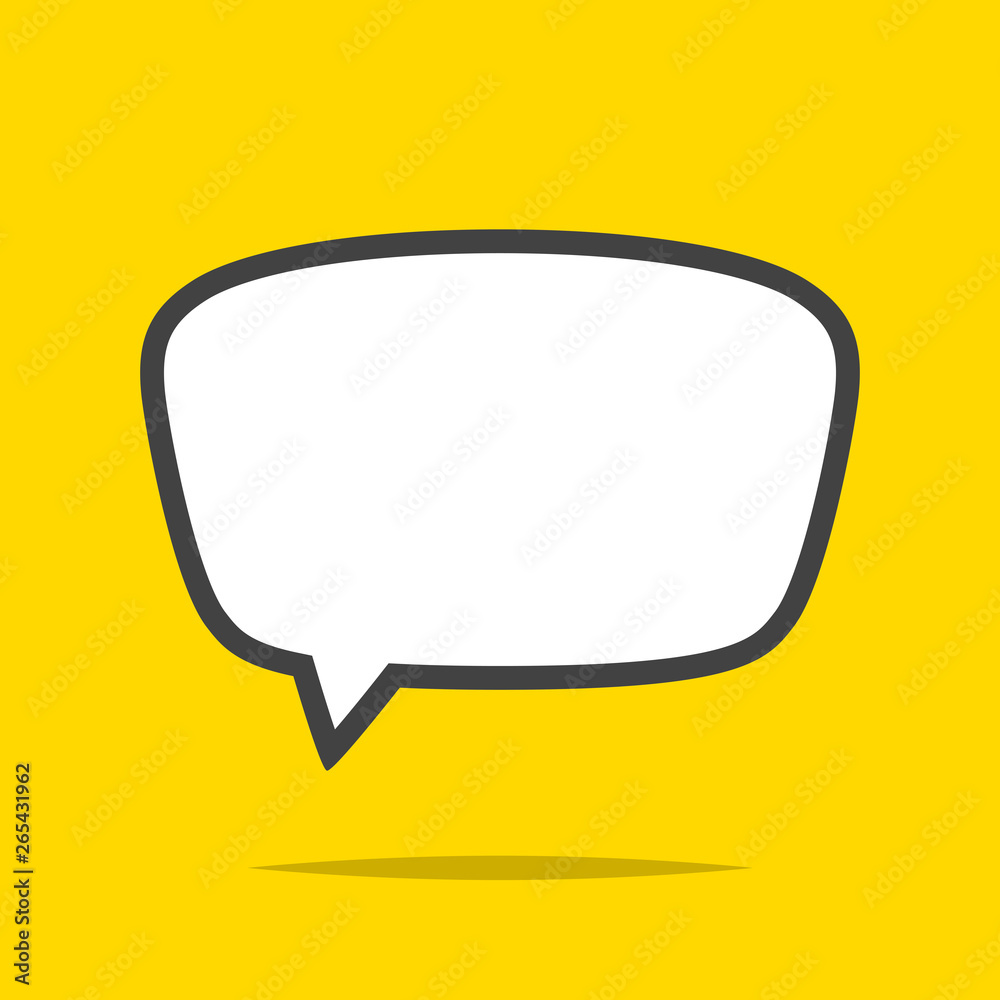 Speech bubble vector icon isolated Speech bubble vector icon isolated