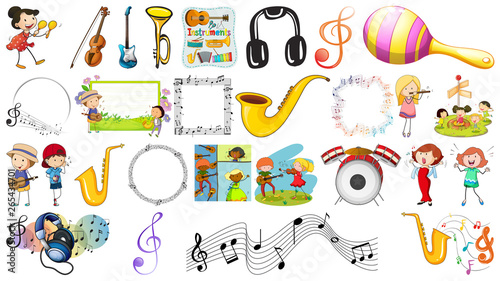 Set of music instrument