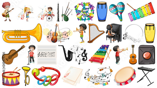 Collection of musical instruments
