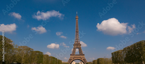 Eiffel Tower on blue sky Paris © FreeProd