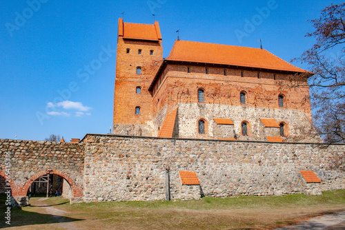 Medieval castle of Trakai, Vilnius, Lithuania, Eastern Europe, located between beautiful lakes and nature 