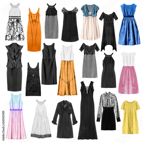 Dresses and gown isolated