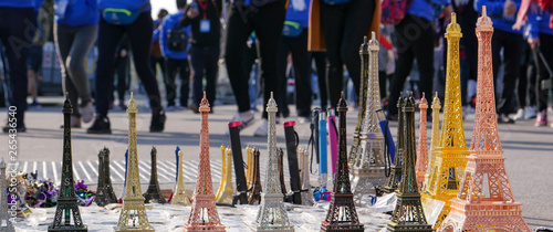 Souvenirs of the Eiffel Tower in Paris