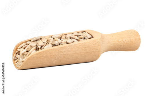 Sunflower seeds in scoop