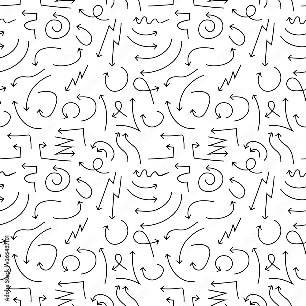Arrow pattern. Ethnic seamless pattern with arrows. Tribal hand drawn background. Design for wrapping paper, wallpaper, fabric. Vector illustration Arrow pattern. Ethnic seamless pattern with arrows. Tribal hand drawn background. Design for wrapping paper, wallpaper, fabric. Vector illustration