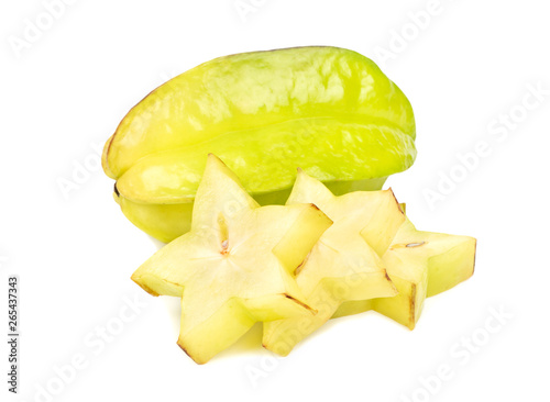 Carambola fruit with slice
