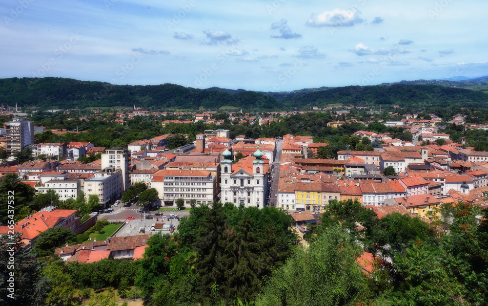 View from the castle of Gorizia. Gorizia, Friuli Venezia Giulia - Italy