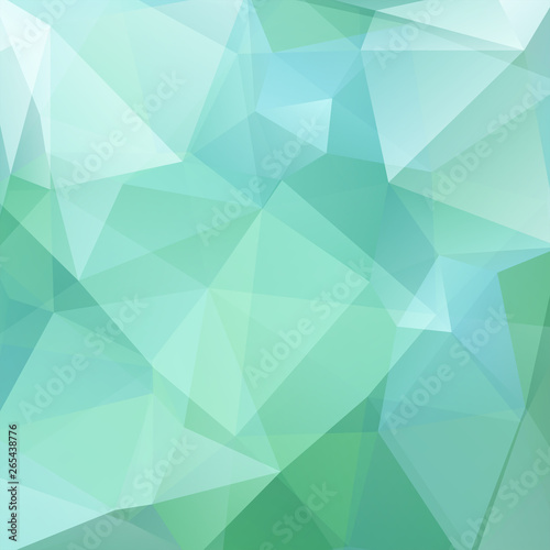 Abstract polygonal vector background. Geometric vector illustration. Creative design template. Blue, green colors.