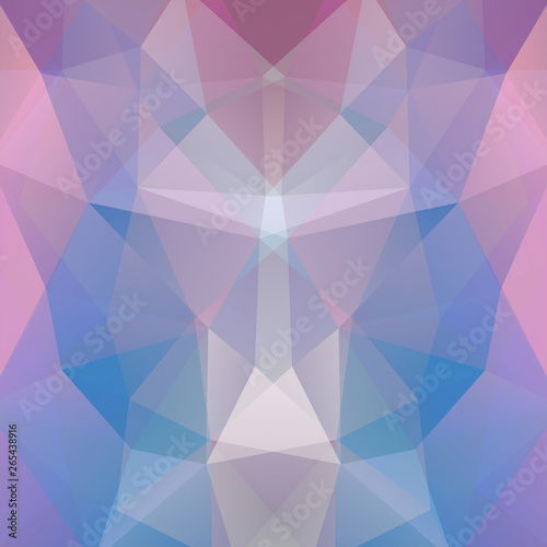 Background of pink, blue geometric shapes. Mosaic pattern. Vector EPS 10. Vector illustration