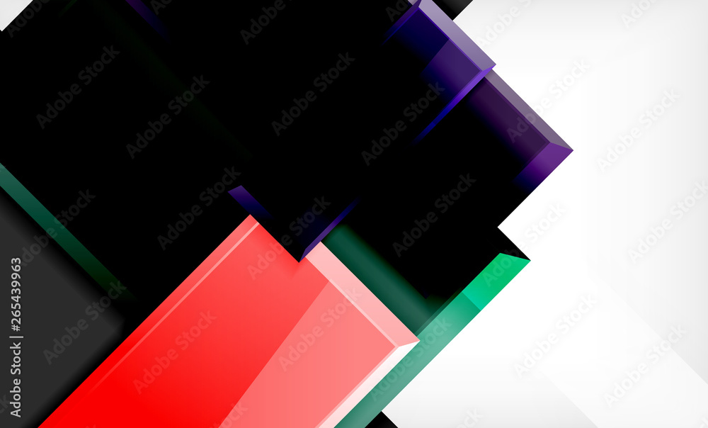 Bright colorful square shape blocks geometrical background Bright colorful square shape blocks geometrical background