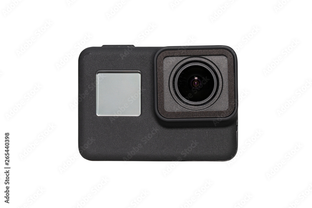 Action camera isolated on white background - clipping paths. Action camera isolated on white background - clipping paths.