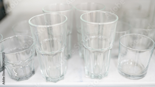 Glass stemware of different sizes in market