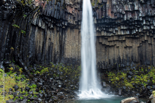 Svartifoss  is a unique  waterfalls South-Iceland close to Skaftafell  which belongs to  Vatnaj  kull National park