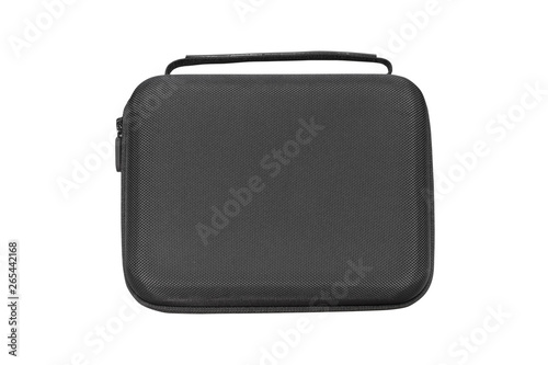 black business bag isolated on white background - clipping paths.