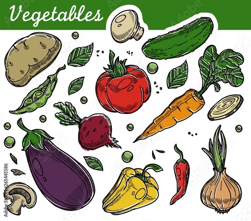 Vegetables organic farm food vegetarian nutrition harvest