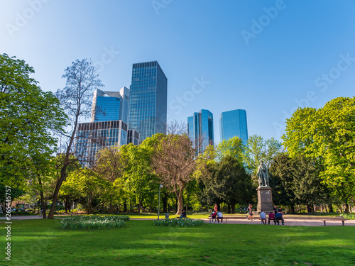 Frankfurt city skyline view