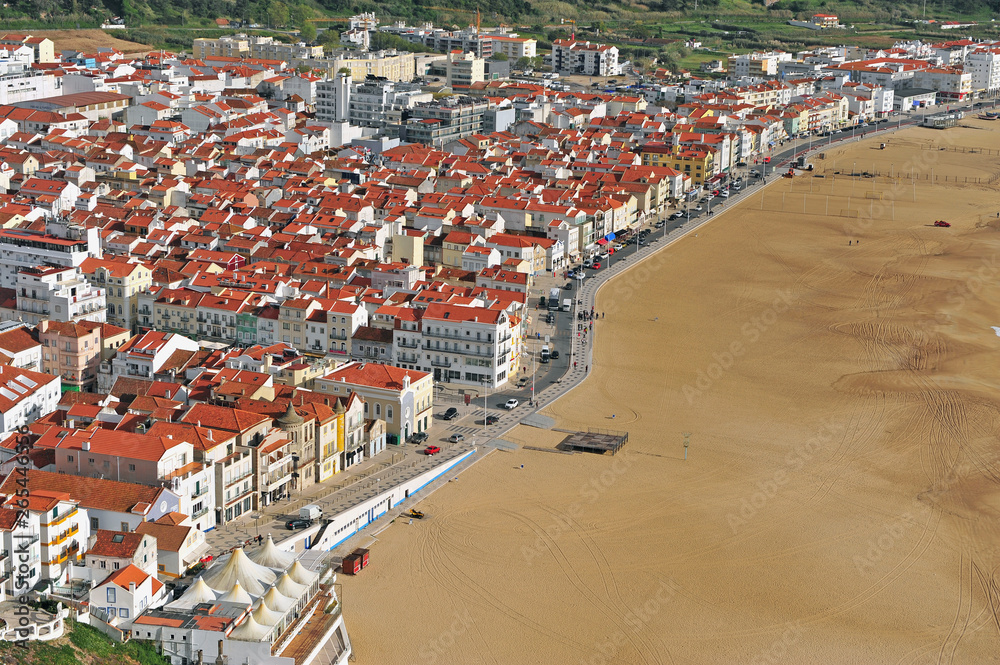 Φωτογραφία Top view of Nazare, famous resort of Portugal