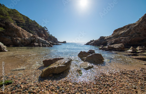 In the Morisca cove of Tossa de Mar, Costa brava photo